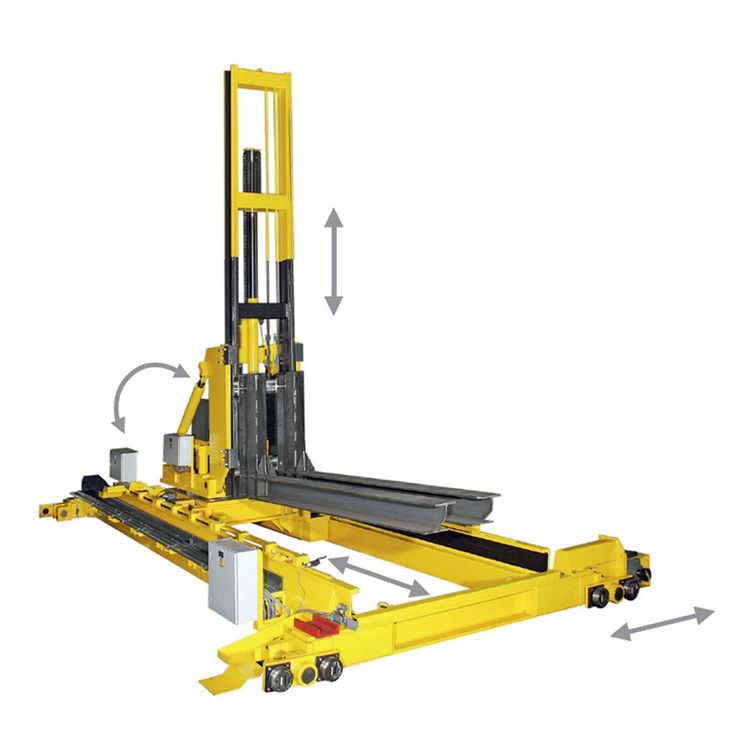 WINKEL lifting and driving unit  ·  Automotive Industry  ·  handling unit for hardening process · lifting · moving · tilting · turning · load capacity 3 t at 5.000 mm LC
